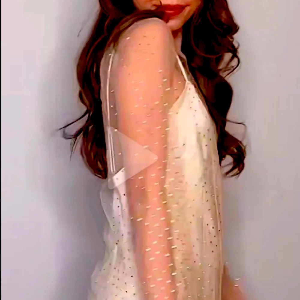 New Zara Gold Rhinestone Mini Dress - Picture 10 of 16